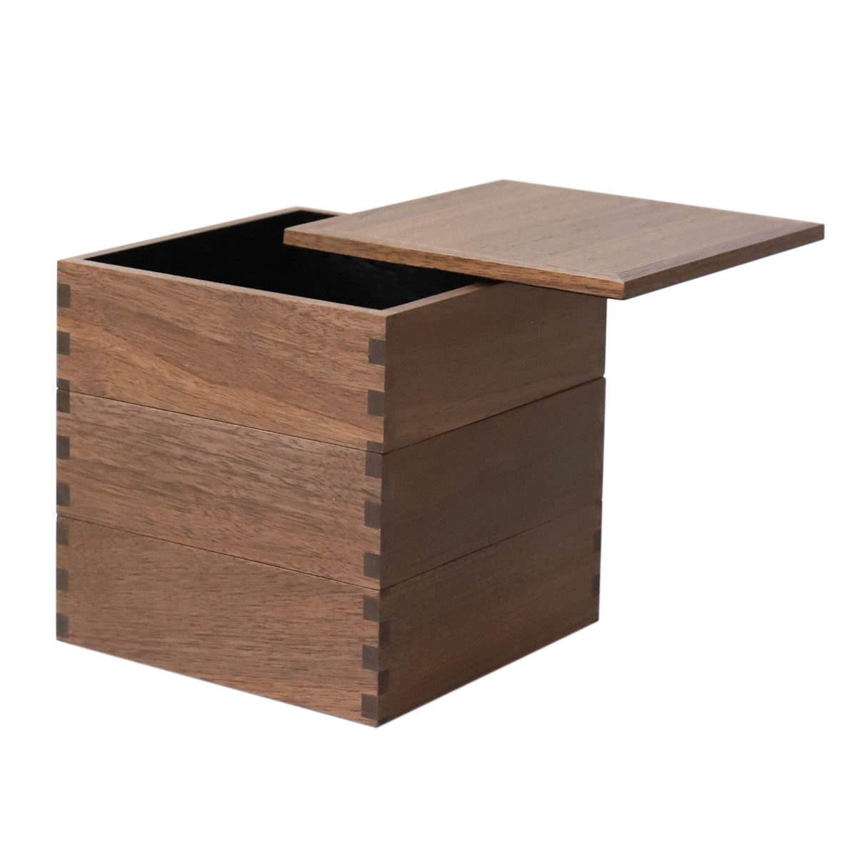 みよし漆器本舗 重箱 三段 5寸 15cm 松屋漆器店 白木塗