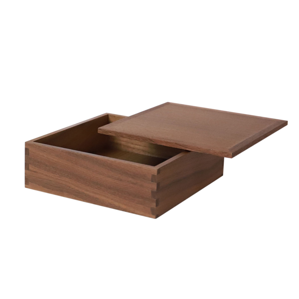 みよし漆器本舗 重箱 一段 6寸 18cm 松屋漆器店 白木塗 ウォールナット