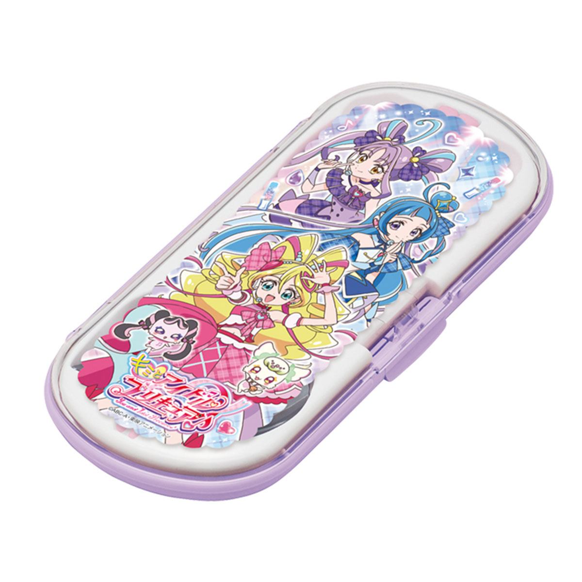 ドキドキ!プリキュア 映画館用 スタンディPOP 未使用・未組立品 みよし漆器本舗 キミとアイドルプリキュア♪ トリオセット 箸 スプーン