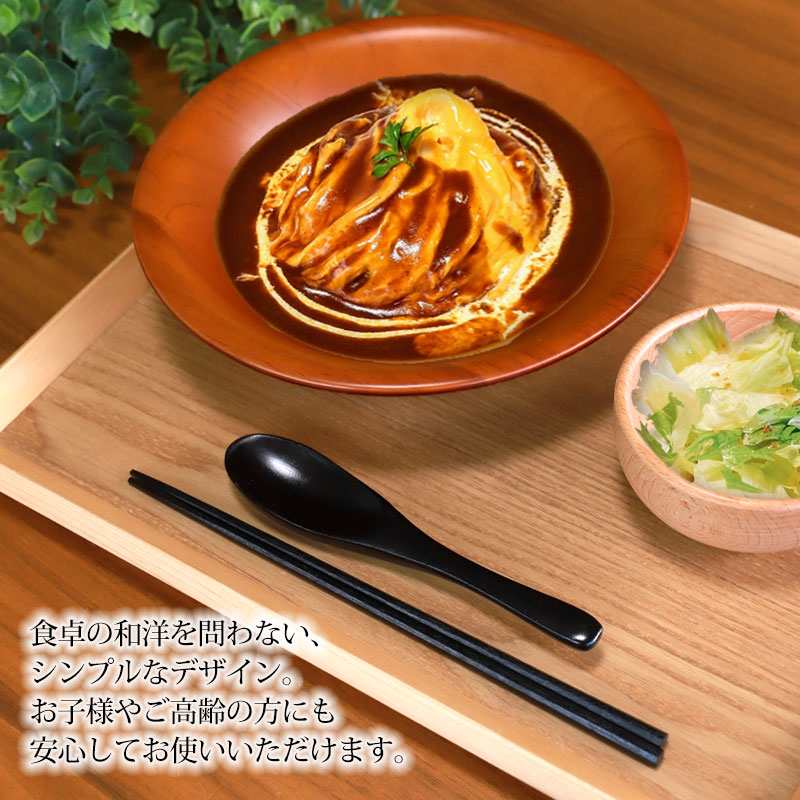 みよし漆器本舗 お箸 レンゲスプーン コンビセット 箸 スプーン セット