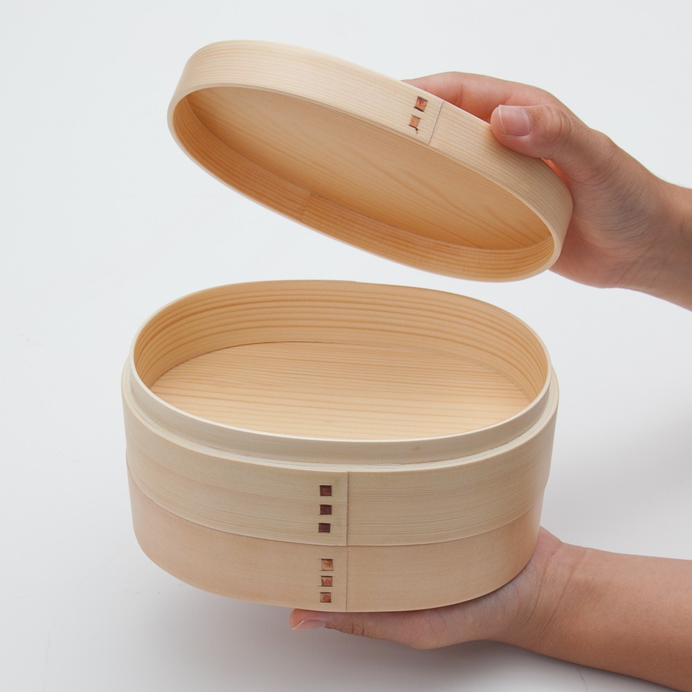 キュノワールに似た陶器 昔のおべんとう箱 シノワズリーの雰囲気が漂う磁器ボックス、アンティーク風の