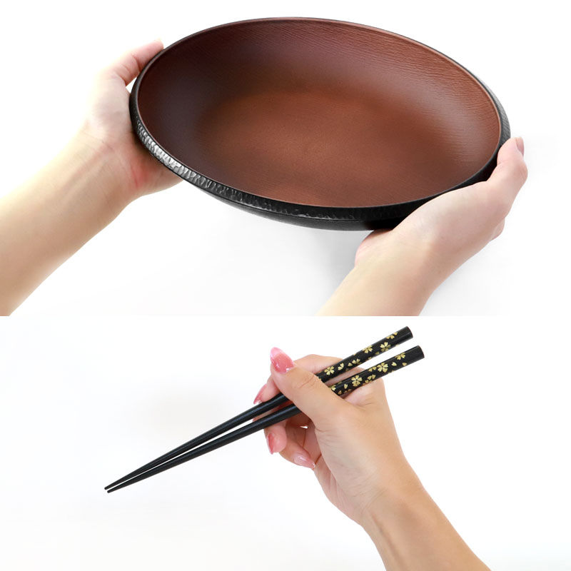 みよし漆器本舗 オーバルプレート ペア 6点セット お箸・スプーン付き