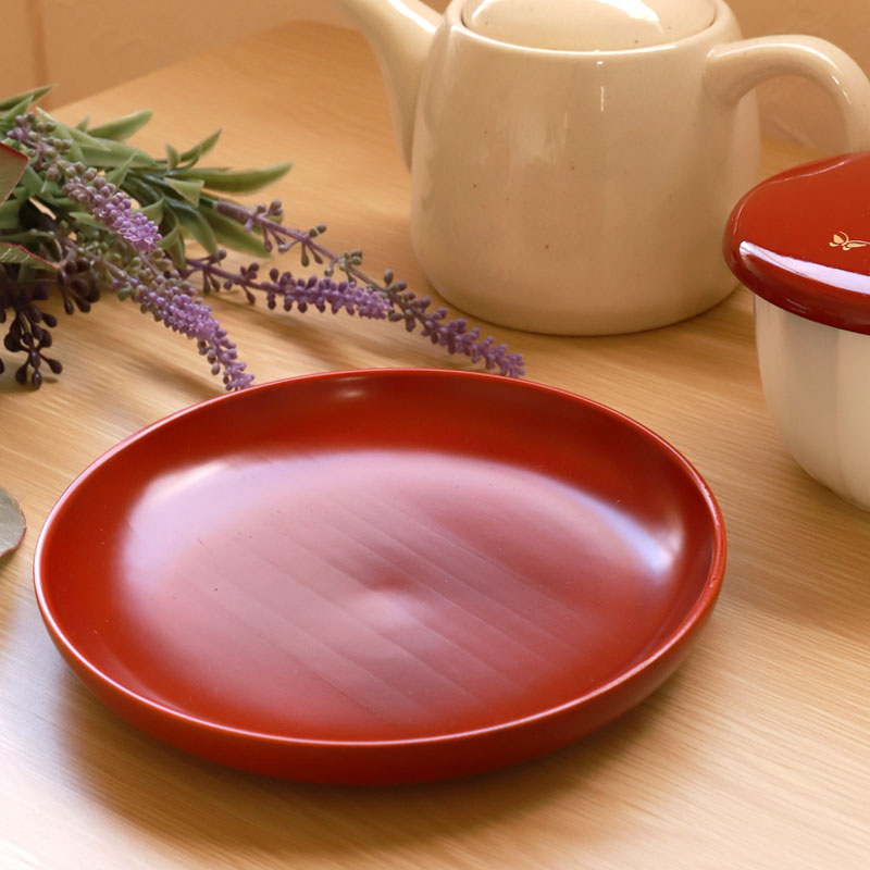 みよし漆器本舗 木製 銘々皿 春慶塗り 5寸 漆塗り お皿 取り皿