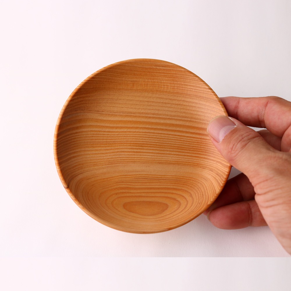 みよし漆器本舗 天然木製 杉の木皿 丸 11.5cm : 曲げわっぱと漆器