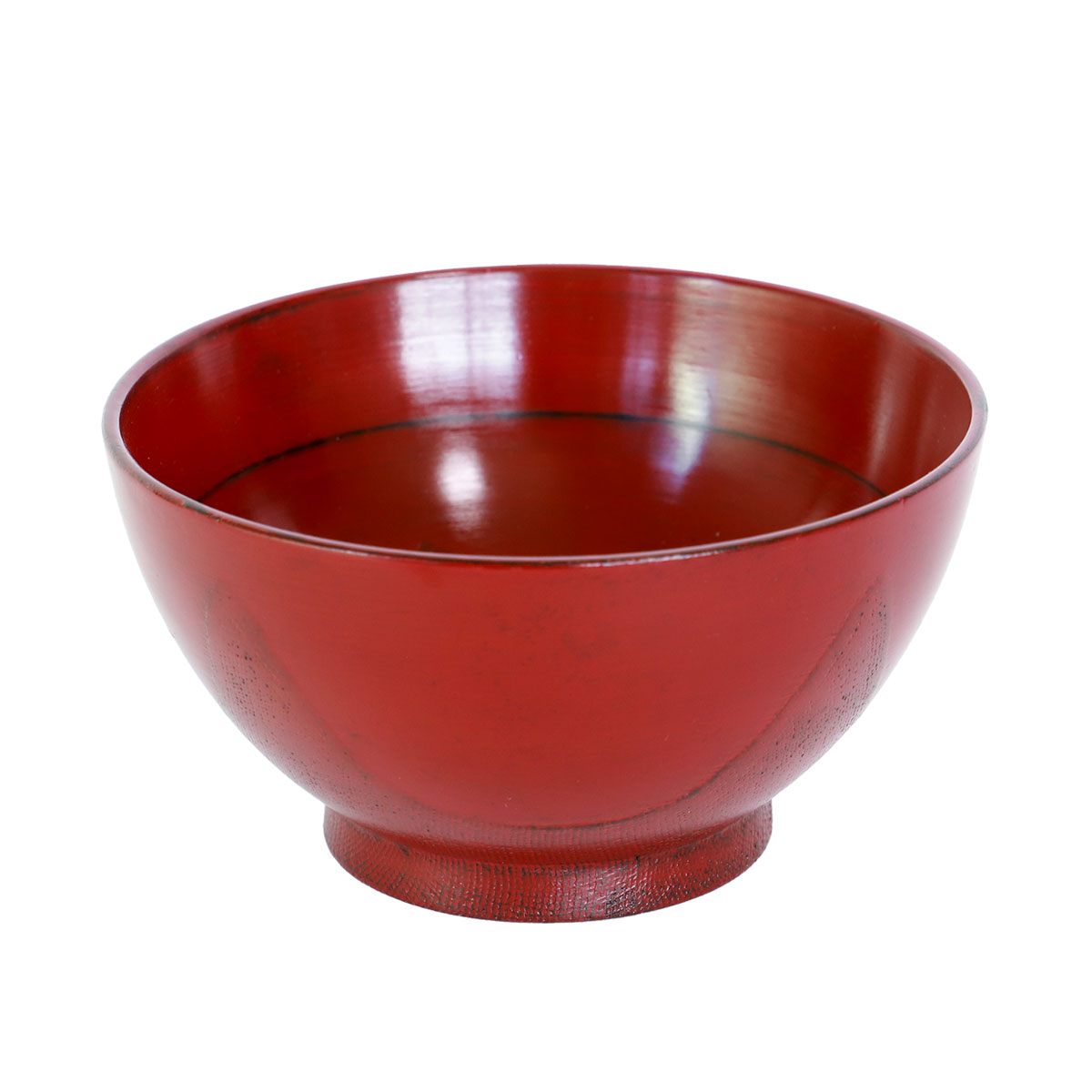 みよし漆器本舗 天然木製 多用椀 汁椀 布貼り 大 根来 曙 お椀 直径