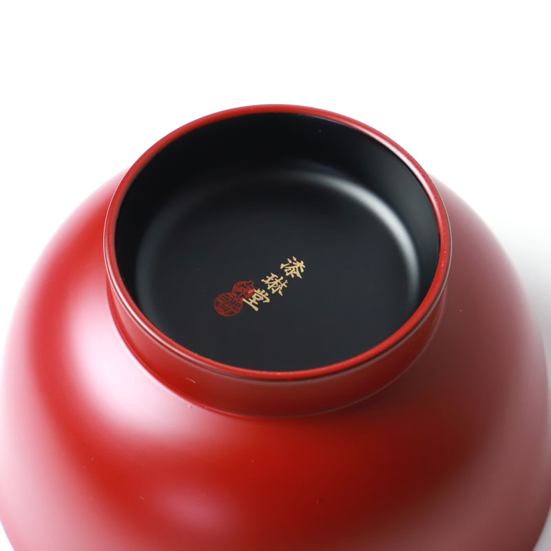 みよし漆器本舗 汁椀 お椀 ペア セット 食洗機対応 朝倉椀 漆琳堂 朱