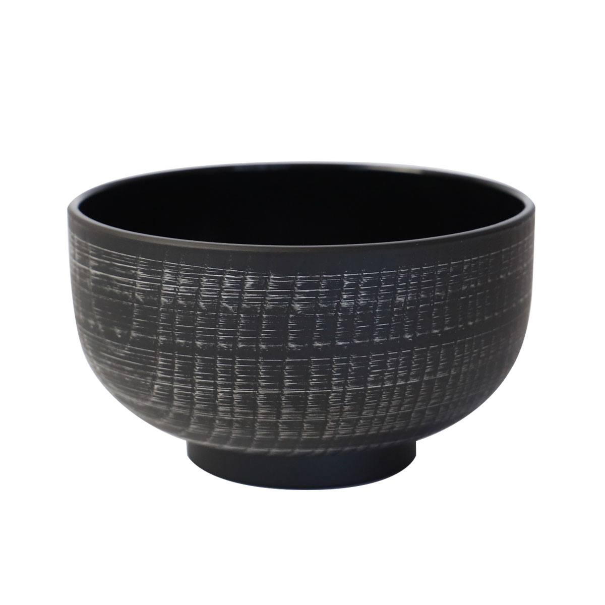 みよし漆器本舗 汁椀 布袋 電子レンジ対応 食洗機対応 刷毛目 380ml