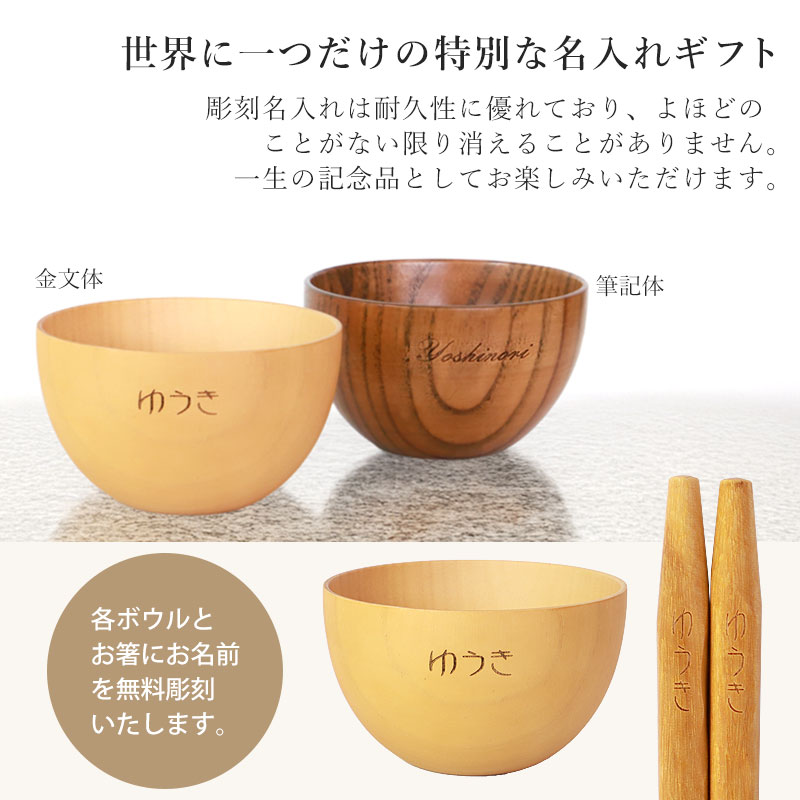 みよし漆器本舗 名入れ無料 お椀 食洗機対応 マルチボウル ペア