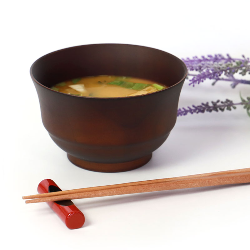 高級 汁椀 椀 10客 内朱 天然木 うるし塗 漆 木箱 渕布汁椀 木製 山岸厚夫 うるし工房錦壽 きんじゅ : 雑貨のお店