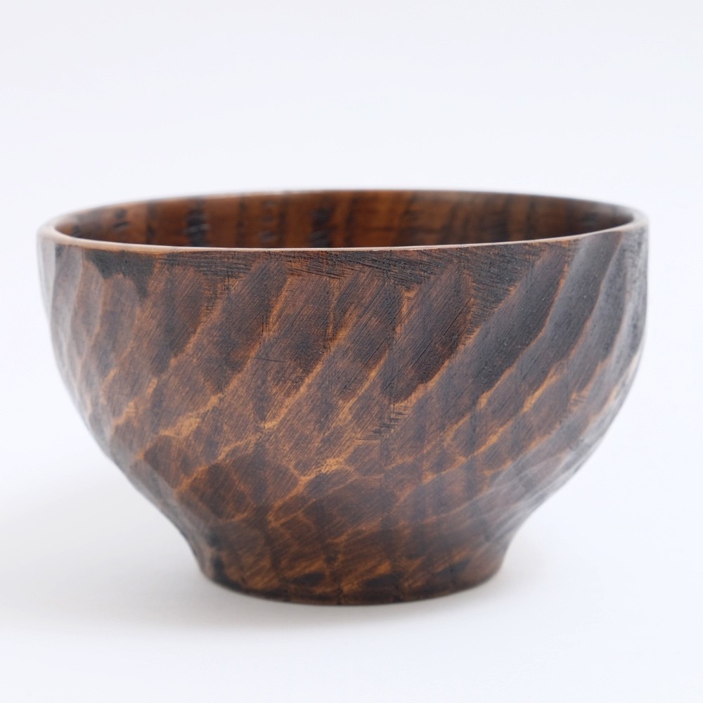 みよし漆器本舗 天然木製 お椀 お碗 手づくり椀（L） 楕円型 木目 漆