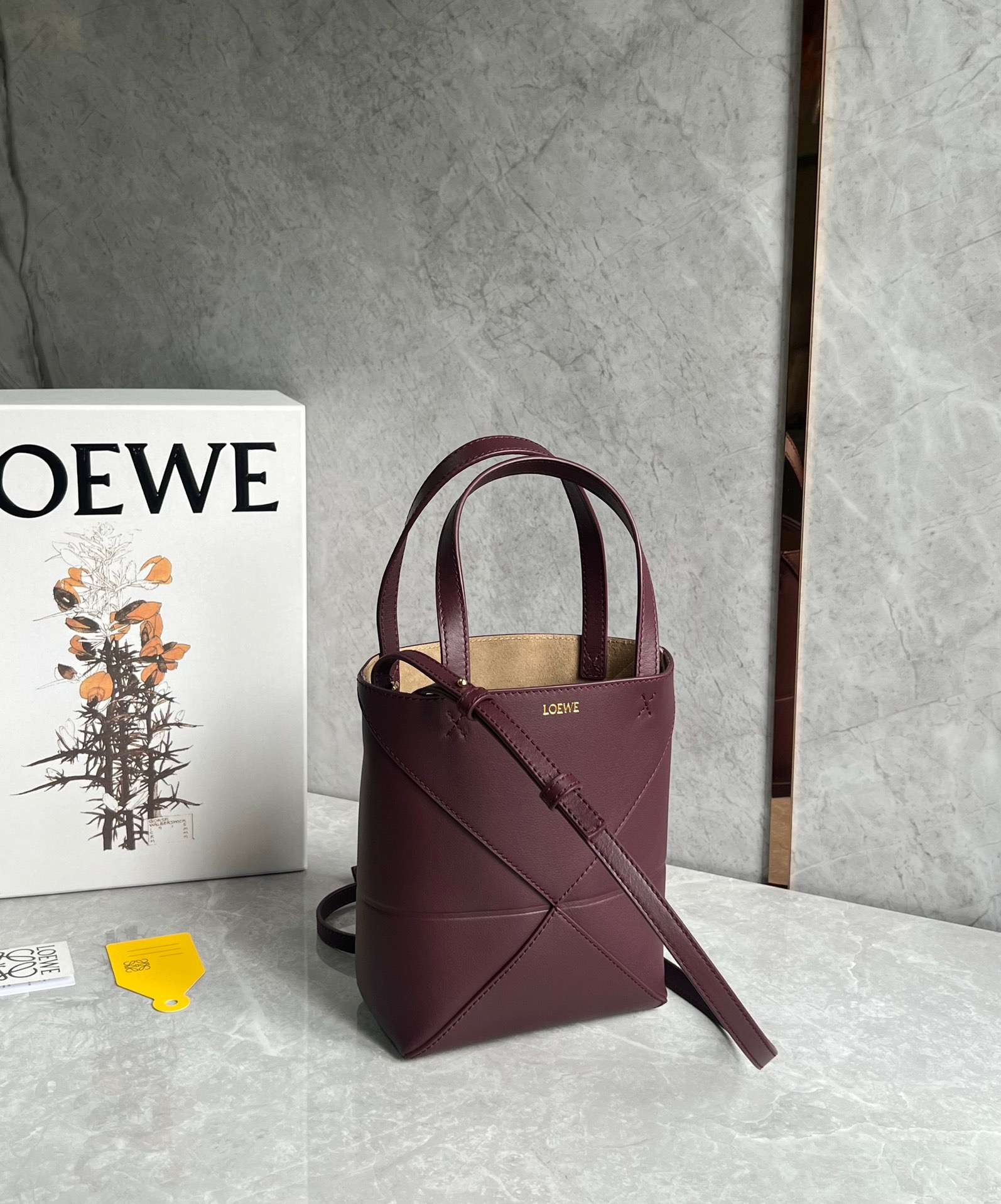 LOEWE 大人気 ロエベ loewe パズルフォルド トート ミニ puzzle