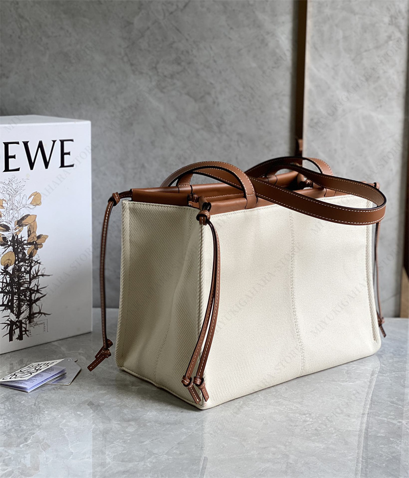 LOEWE ロエベ トートバッグ クッショントート キャンバス カーフ LOEWE 