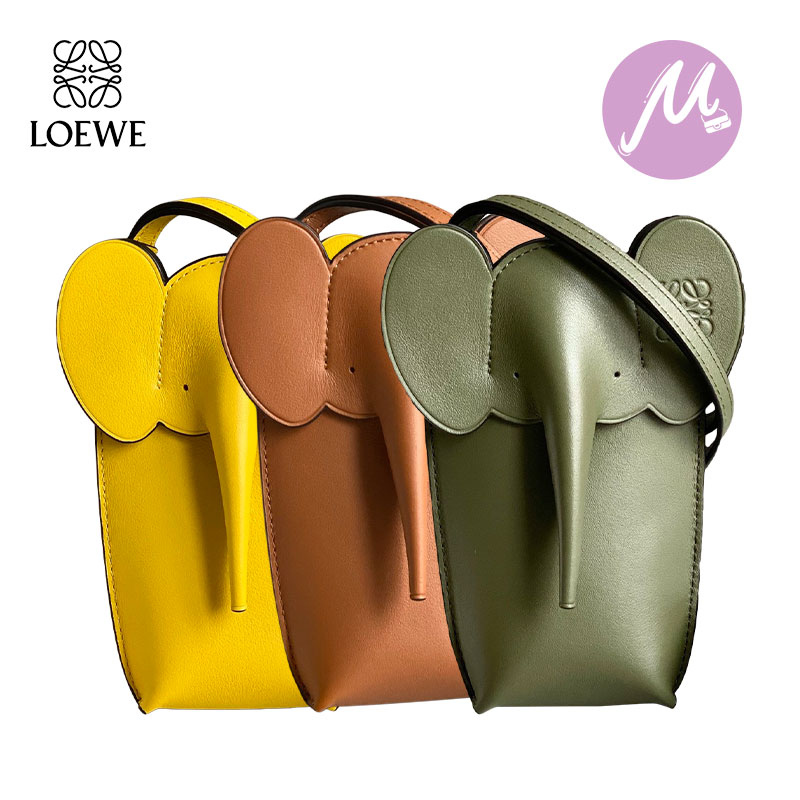 LOEWE ロエベ loewe ショルダーバッグ エレファント ポケット Elephant Pocket カーフスキン ショルダー バッグ レディース  送料無料 2023 新作 新品 バッグ