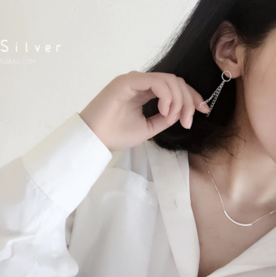 ネックレス レディース シンプル シルバーネックレス silver925 スマイルライン プレート 小豆チェーン おしゃれ 可愛い 韓国 |  | 01