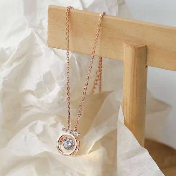 ネックレス 揺れるネックレス ストーン ピンクゴールド シルバー パクミニョン キム秘書 レディース アクセサリー 韓国 かわいい ギフト |  | 07