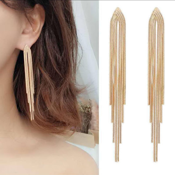 ピアス ロングピアス タッセル タッセルピアス ゴールド