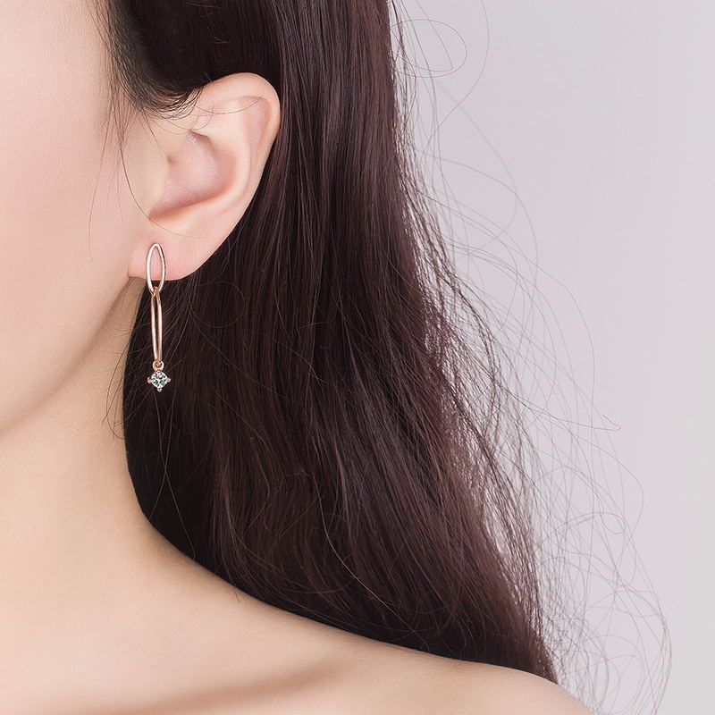 ピアス ロングピアス レディース アレルギー対応 揺れる 韓国 ピンク