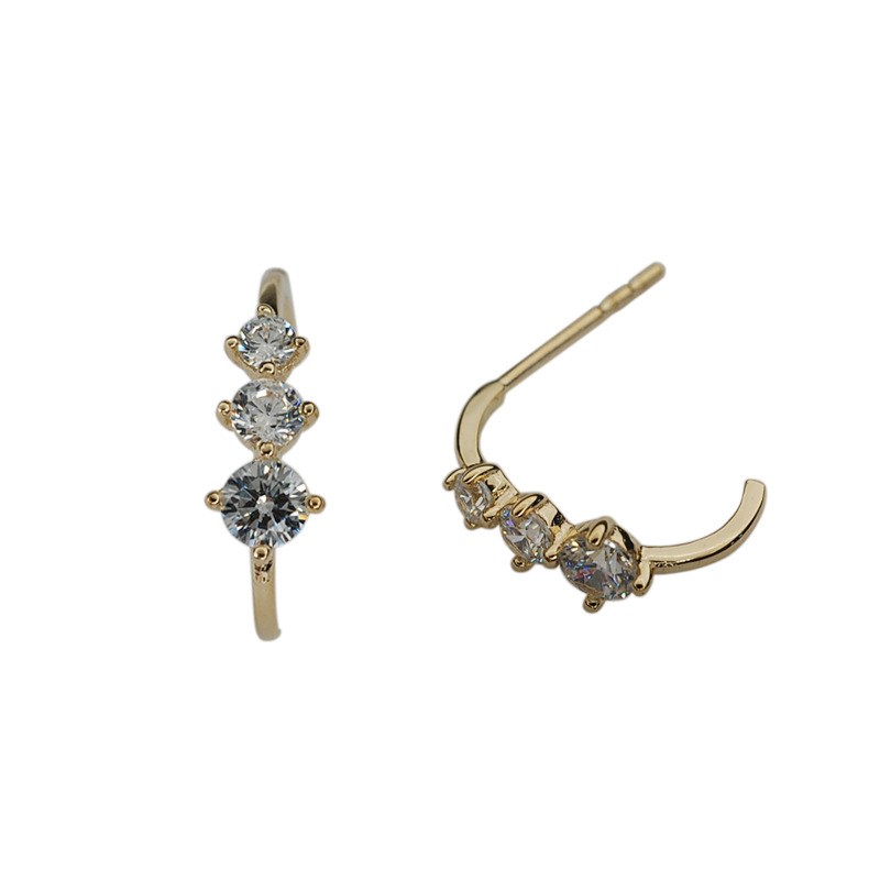 アレルギー対応ピアス ピアス 14金 小さめ ゴールドピアス 14K 小ぶり ジルコニア CZダイヤ 3連 レディース ギフト シルバーピアス 925 |  | 08