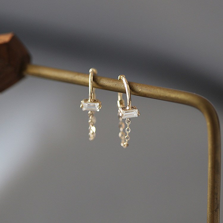 小さいピアス ピアス フープ 小さめ フープピアス 小さい チェーン アレルギー対応 揺れる 小ぶり 14K 14金 ジルコニア ゴールド シルバー レディース |  | 08