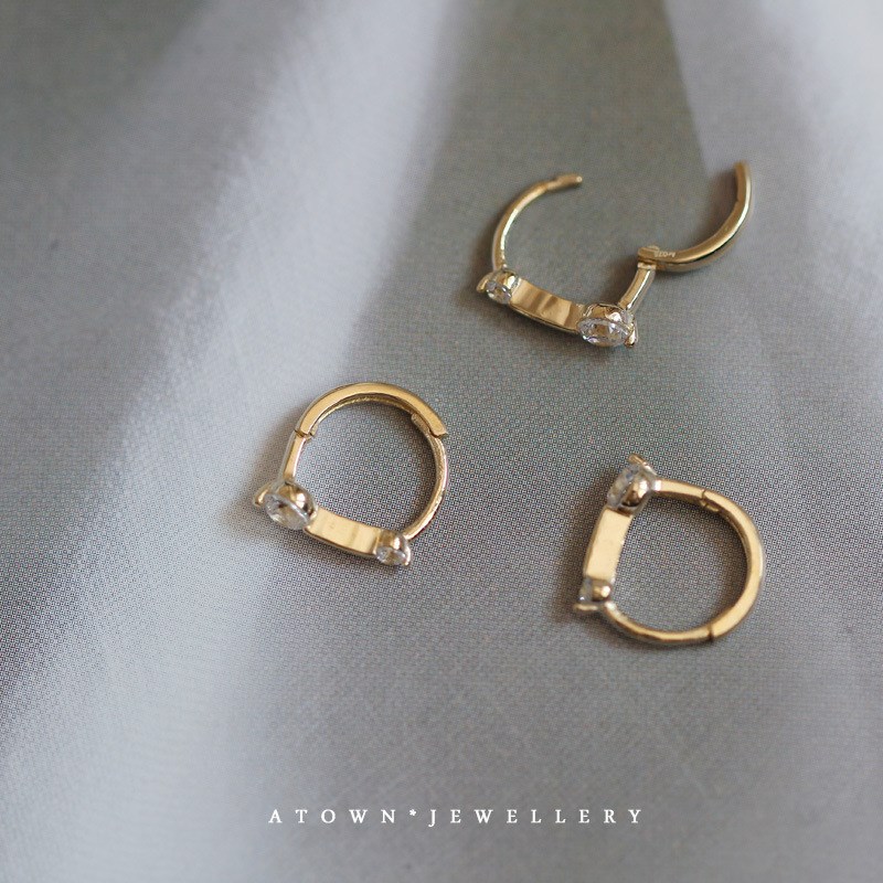 ピアス ゴールド 小ぶり フープピアス 小さい 細い アレルギー対応 小さめ フープピアス ゴールド 14K 14金 ジルコニア CZダイヤ レディース ギフト シルバー925 |  | 04