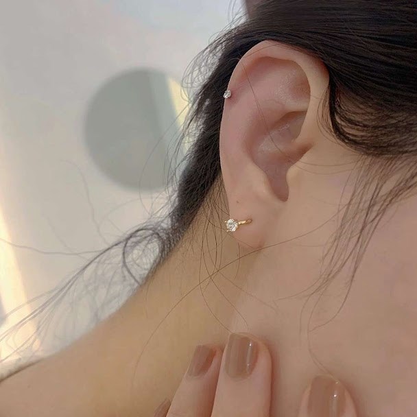 フープピアス 小さい 14金 ゴールド フープ ゴールドピアス 小さめ