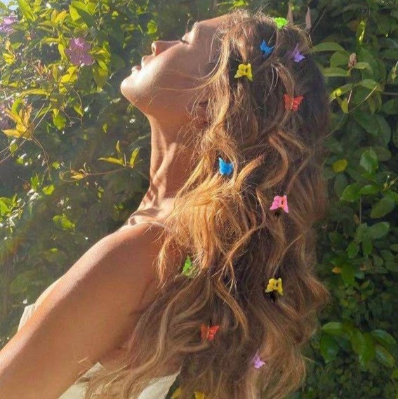 バンスクリップ ミニ ヘアクリップ ベビー 韓国 蝶 カラフル 30個