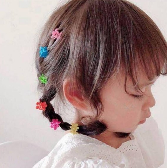 当店オーダー品 - キッズ ヘアアクセ ヘアクリップ ピンク５個セット