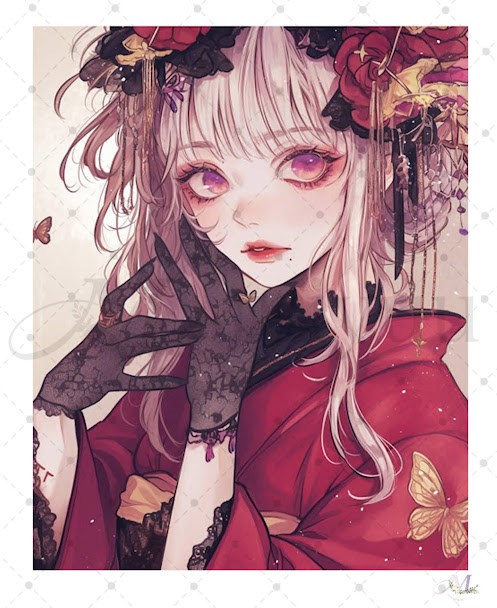 人物シール 人 コラージュ 女の子 コラージュシール ステッカー セット