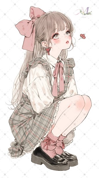コラージュ素材人物 女の子 シールセット女の子 女の子ステッカー