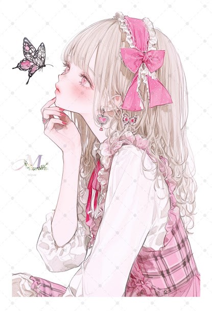 コラージュシール人物 シールセット 女の子 大容量 女の子ステッカー