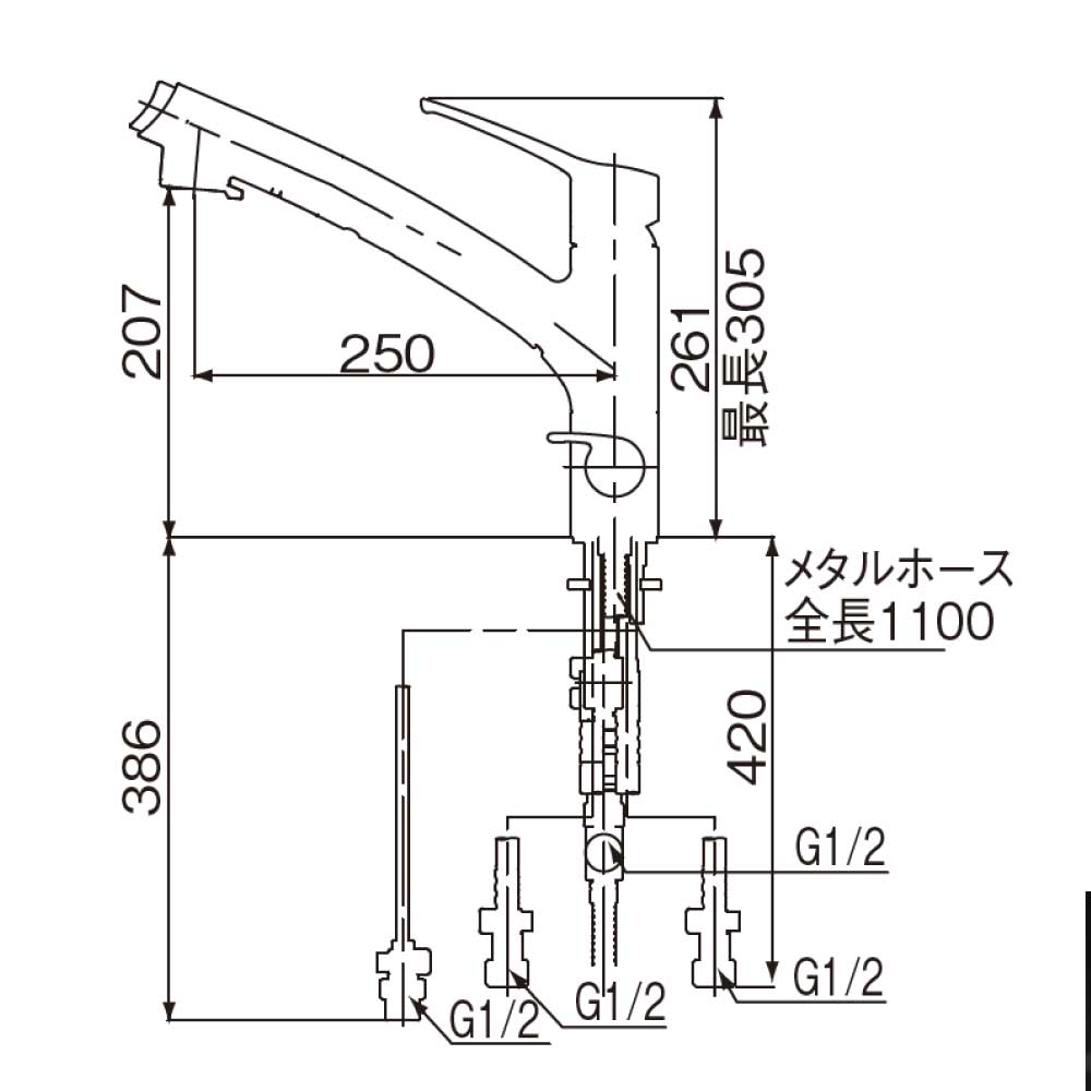 STANDARD浄水器 本体と付属品 水生活製作所 磨水5 浄水器 ビルトイン アンダーシンク 有機