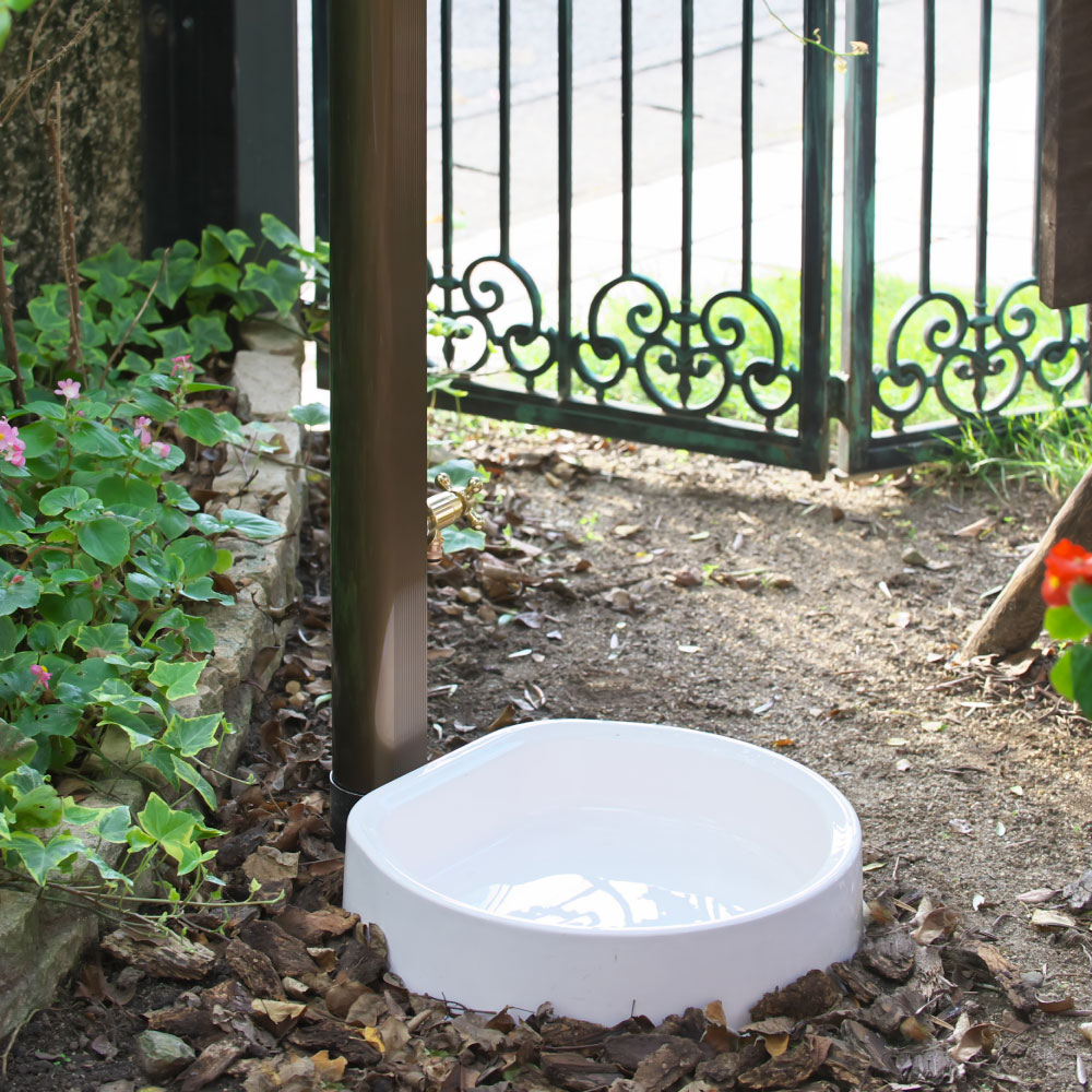 水生活製作所 ガーデンパン FRP 樹脂 軽い 軽量 水栓パン 水受け