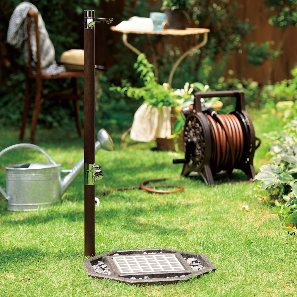 水生活製作所 水栓パン Octagon オクタゴン ブラウン ガーデンパン 水