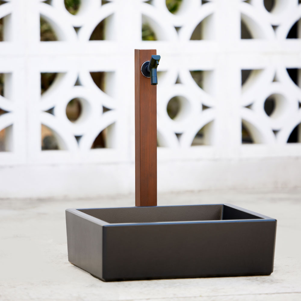 水生活製作所 ガーデンパン スクエア 深型 水栓パン 水受け レジン