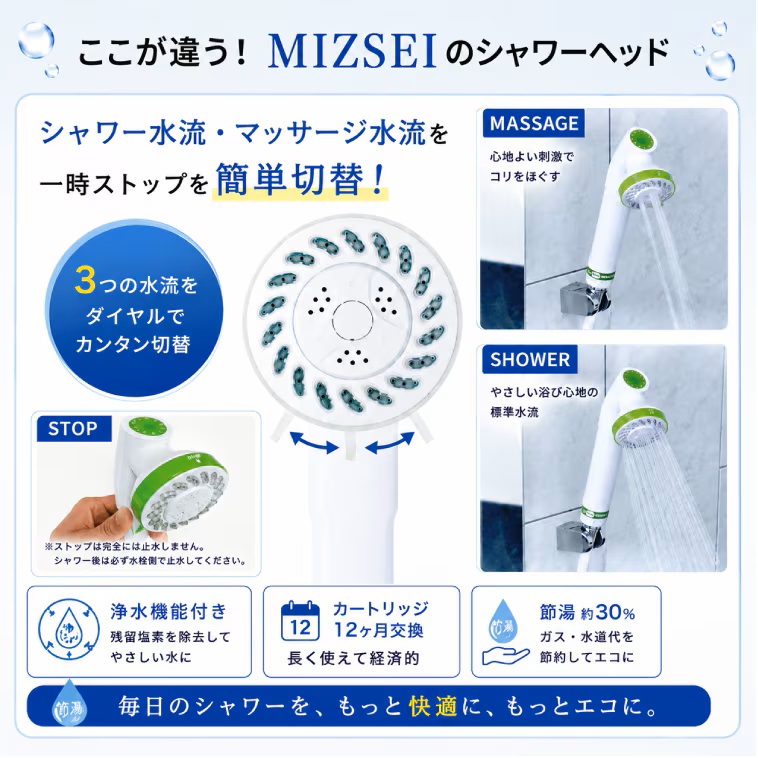 水生活製作所 シャワーヘッド 塩素除去 除塩素 浄水 日本製 節水