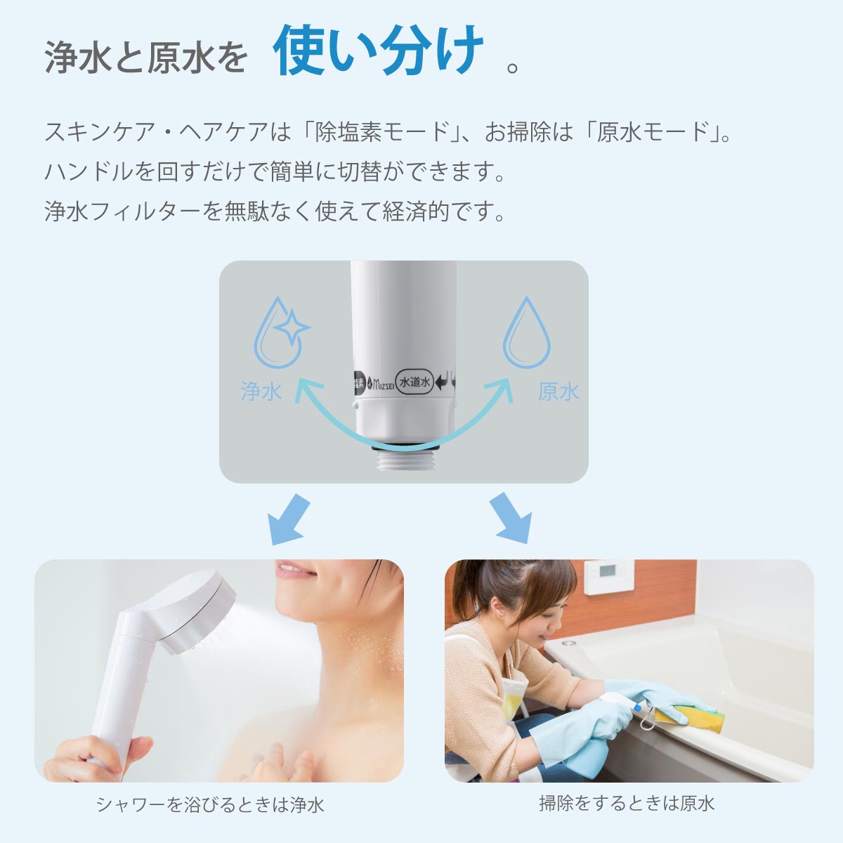 水生活製作所 バブリージョワー2.0 浄水 シャワーヘッド 塩素除去