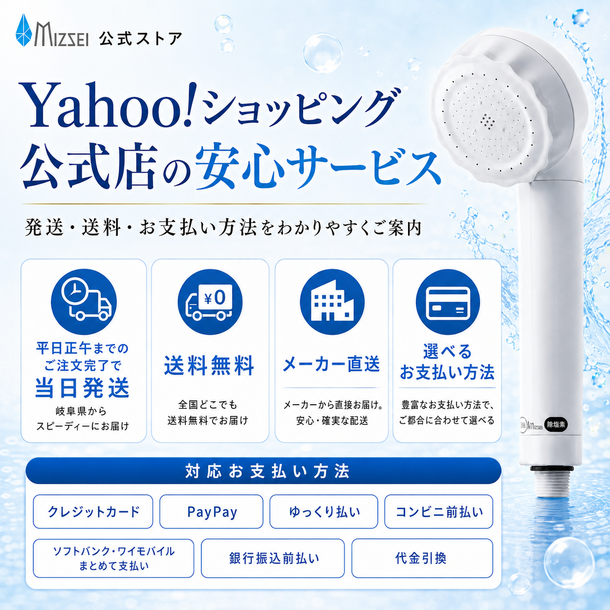 日本製 公式 バブリージョワー3.0 塩素除去 シャワーヘッド マイクロ ナノバブル 節水 浄水 ミスト ジェット シャワー 活性炭 水生活製作所 MIZSEI ミズセイ 関連画像3
