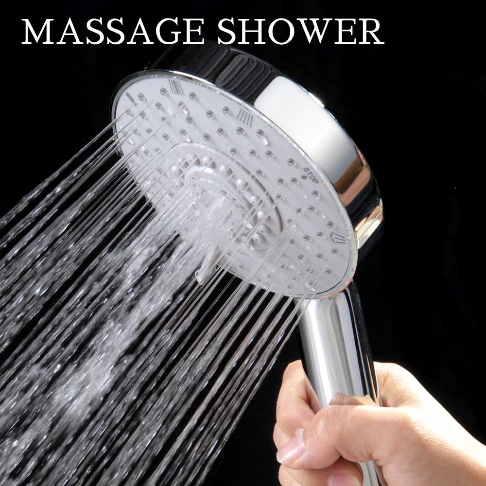 水生活製作所 節水 シャワーヘッド 5WAY デカヘッドメタルシャワー