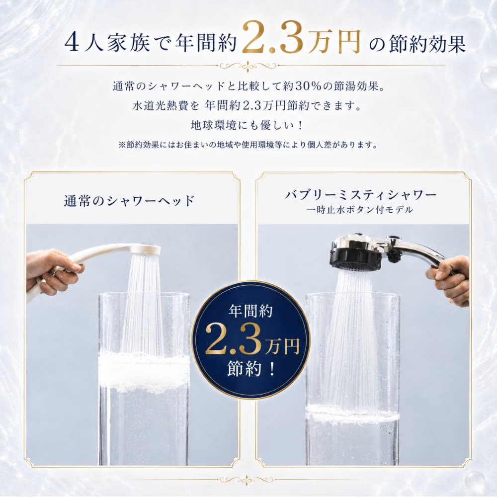 水生活製作所 バブリーミスティシャワー3.0 日本製 シャワーヘッド