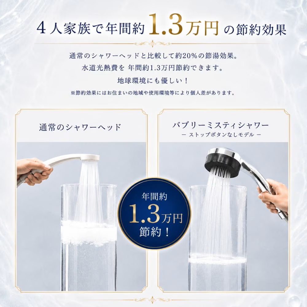 水生活製作所 バブリーミスティシャワー3.0 ナノバブル シャワーヘッド