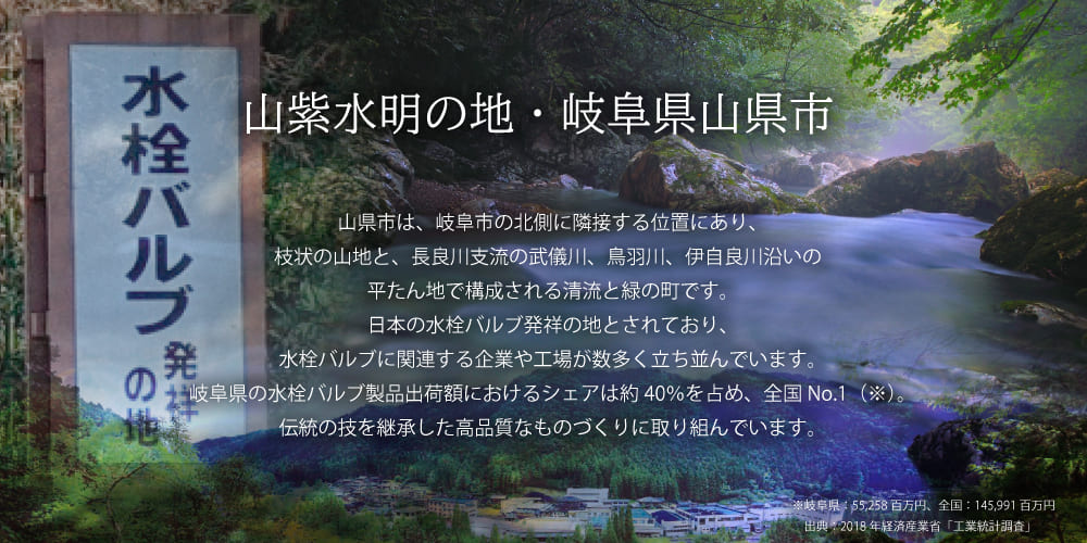 水栓バルブ発祥の地