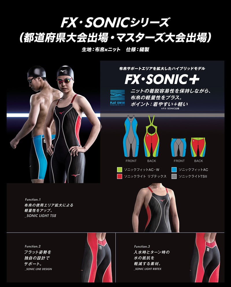 FINAマークあり メンズ 上級者用布帛競泳水着 男性 選手用 FX・SONIC＋ エフエックス・ソニック プラス mizuno ミズノ  N2MB9030 (返品・交換不可) :N2MB9030:水泳専門店MIHORO - 通販 - Yahoo!ショッピング