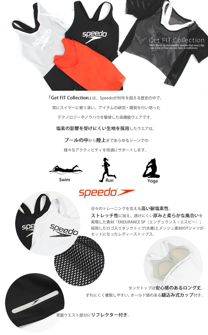 レディース フィットネス水着 トップス単品 speedo スピード SFW72001（特別価格につき交換返品不可）  :SFW72001:水泳専門店MIHORO - 通販 - Yahoo!ショッピング