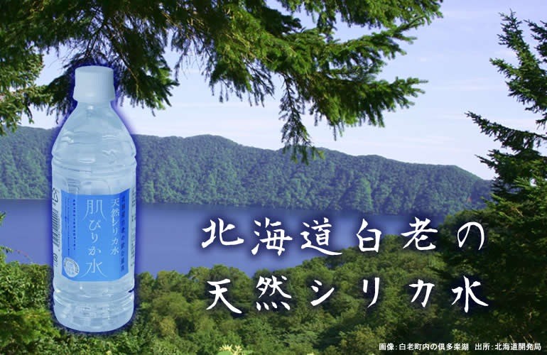 水 500ml 天然シリカ水 肌ぴりか水 北海道白老の飲む温泉 500mlx24本