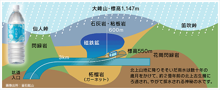 水 軟水 500ml 仙人秘水 鉄鉱石が磨いた天然還元性の軟水 仙人秘水