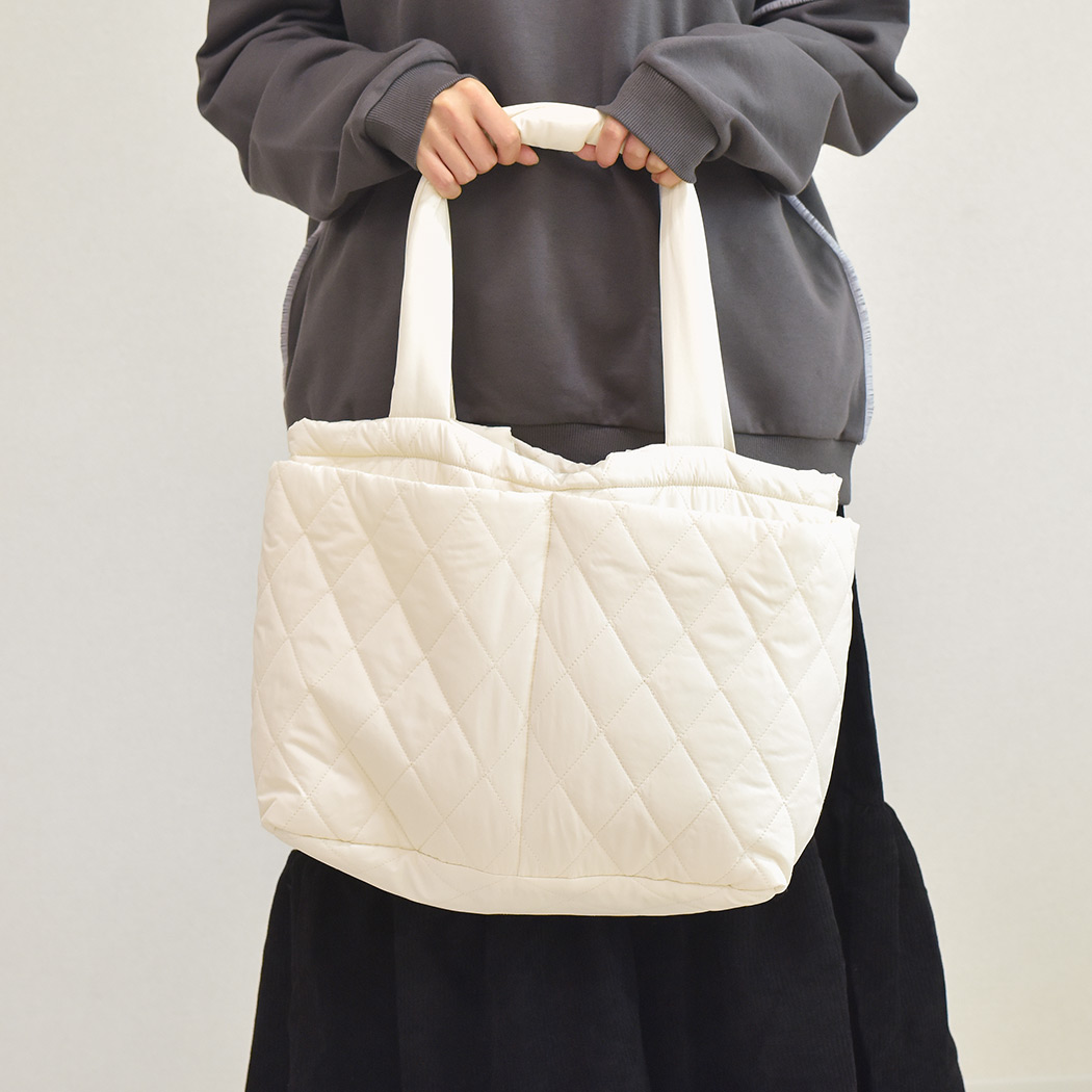 キルティング　トートバッグ キルティング トート ハンドバッグ 2way ハンドル 大容量 レディース