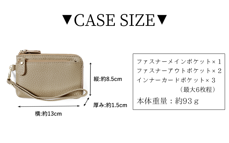 コインケース カードケース 本革 メンズ レディース ファスナー