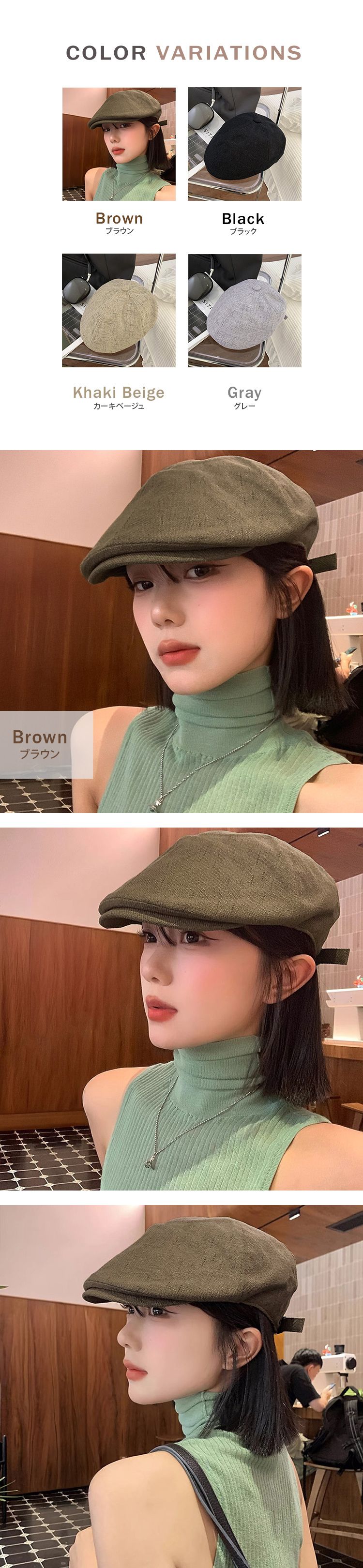 ハンチング 帽 秋 冬