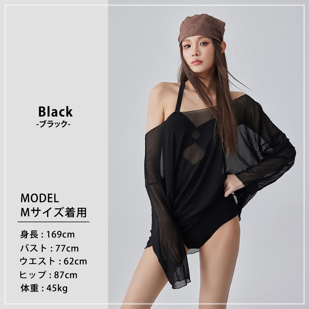 TeddyShop 水着 レディース ワンピース 体型カバー ハイネック