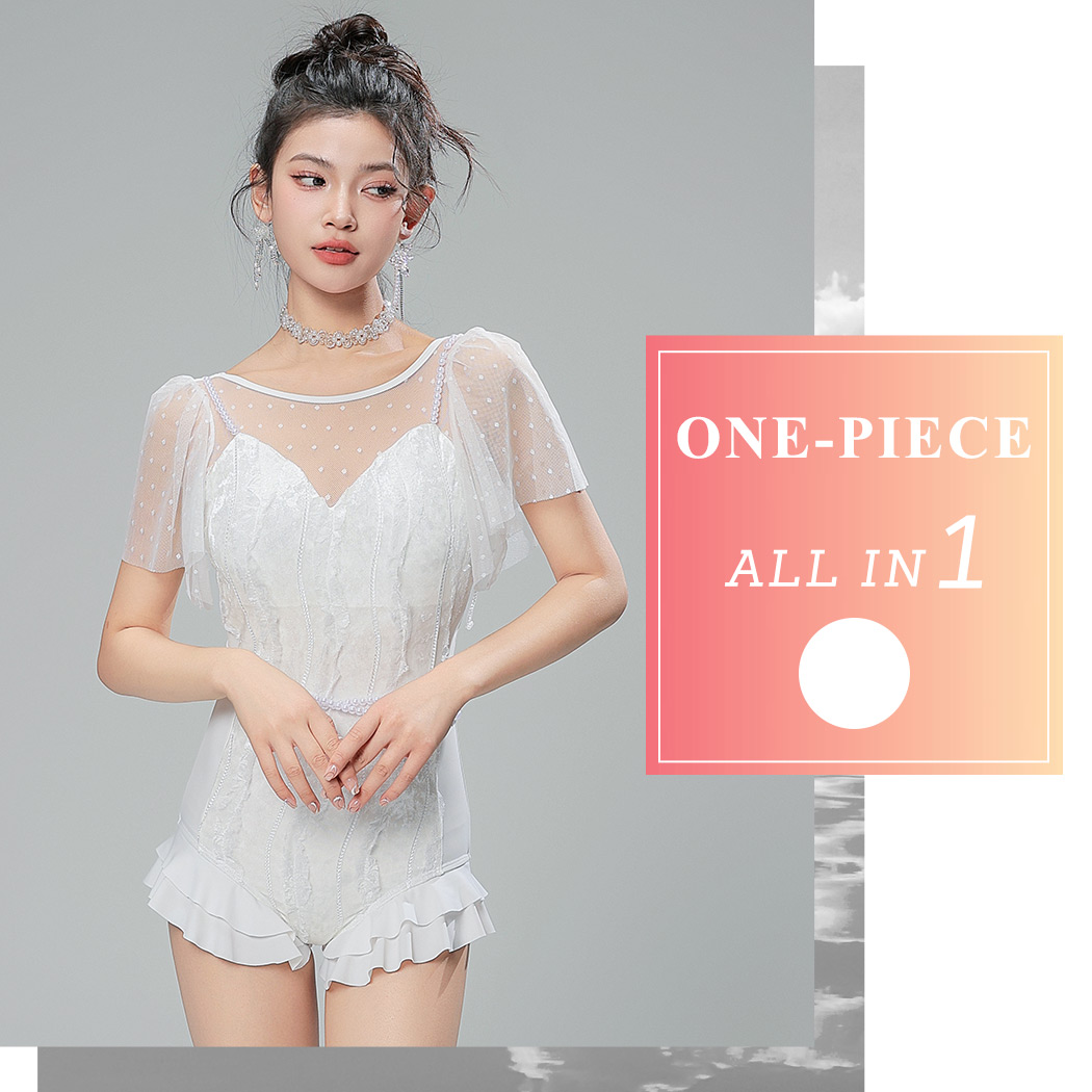 TeddyShop 水着 レディース ワンピース オールインワン 体型